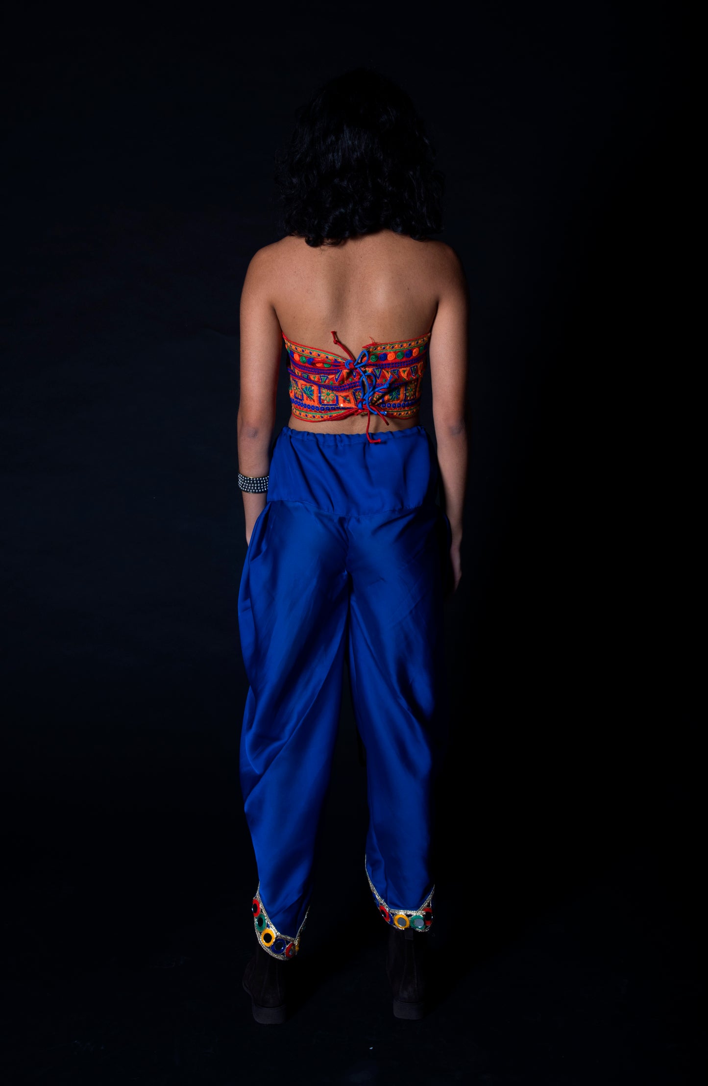 Neeli Dhoti- The Kalakari Collection