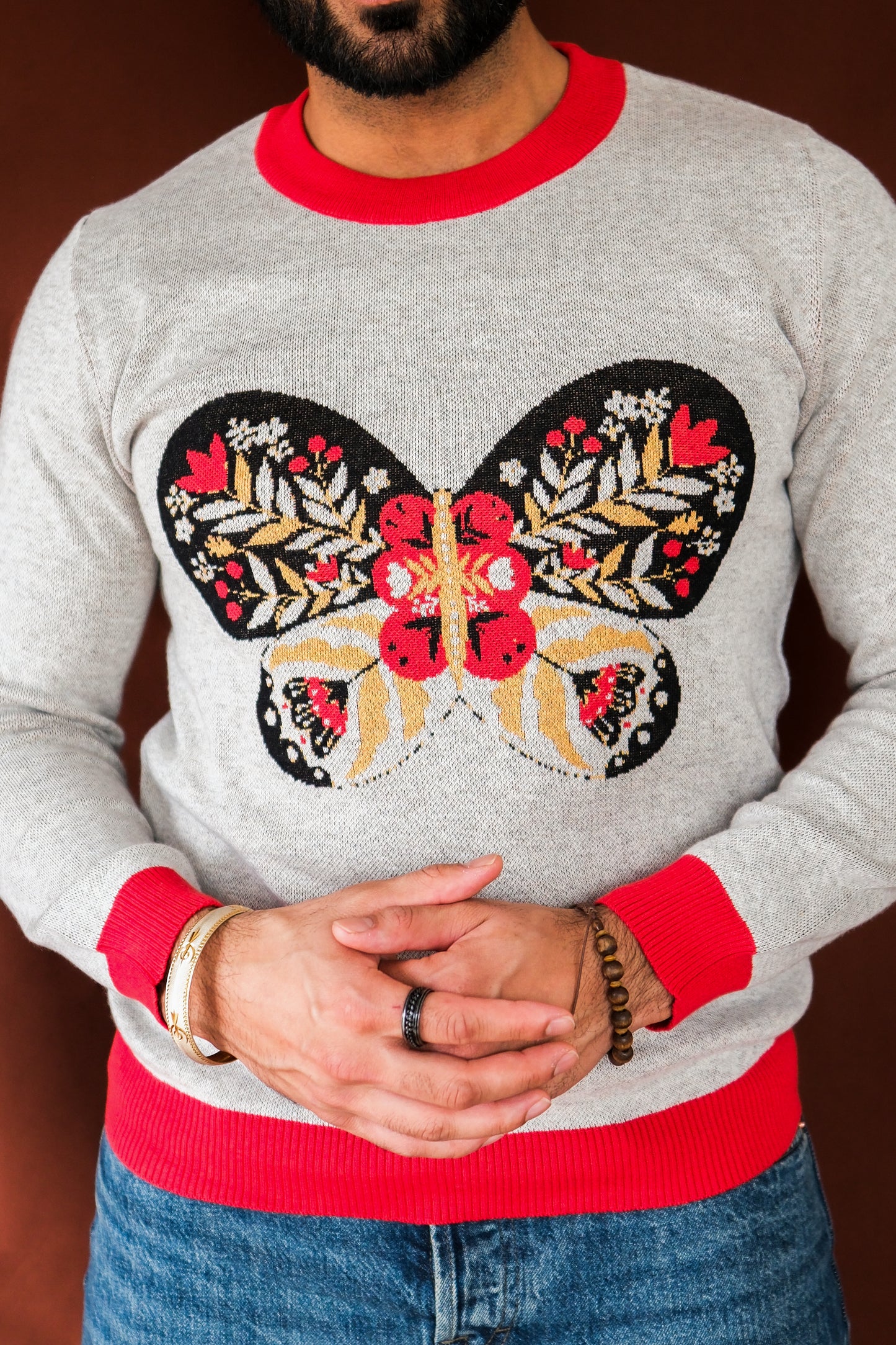 Butterfly Knitted Longsleeve Crewneck