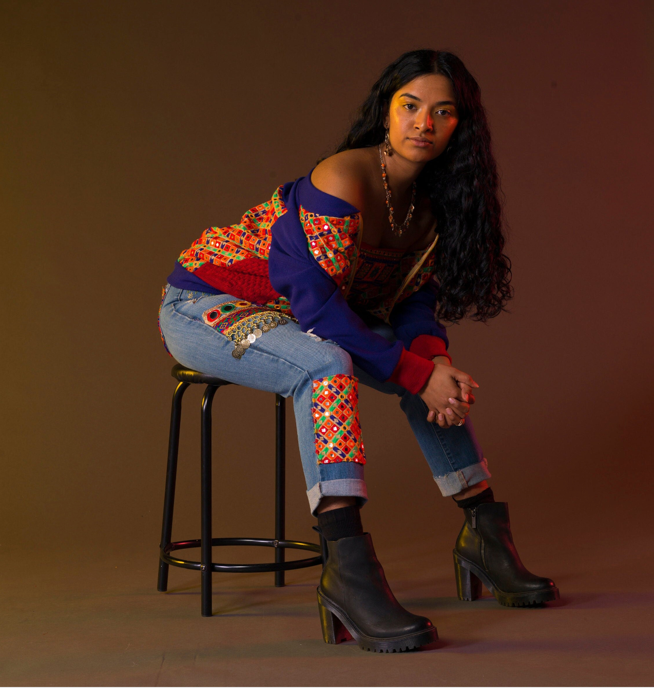 Chamakdaar Jeans - The Kalakari Collection