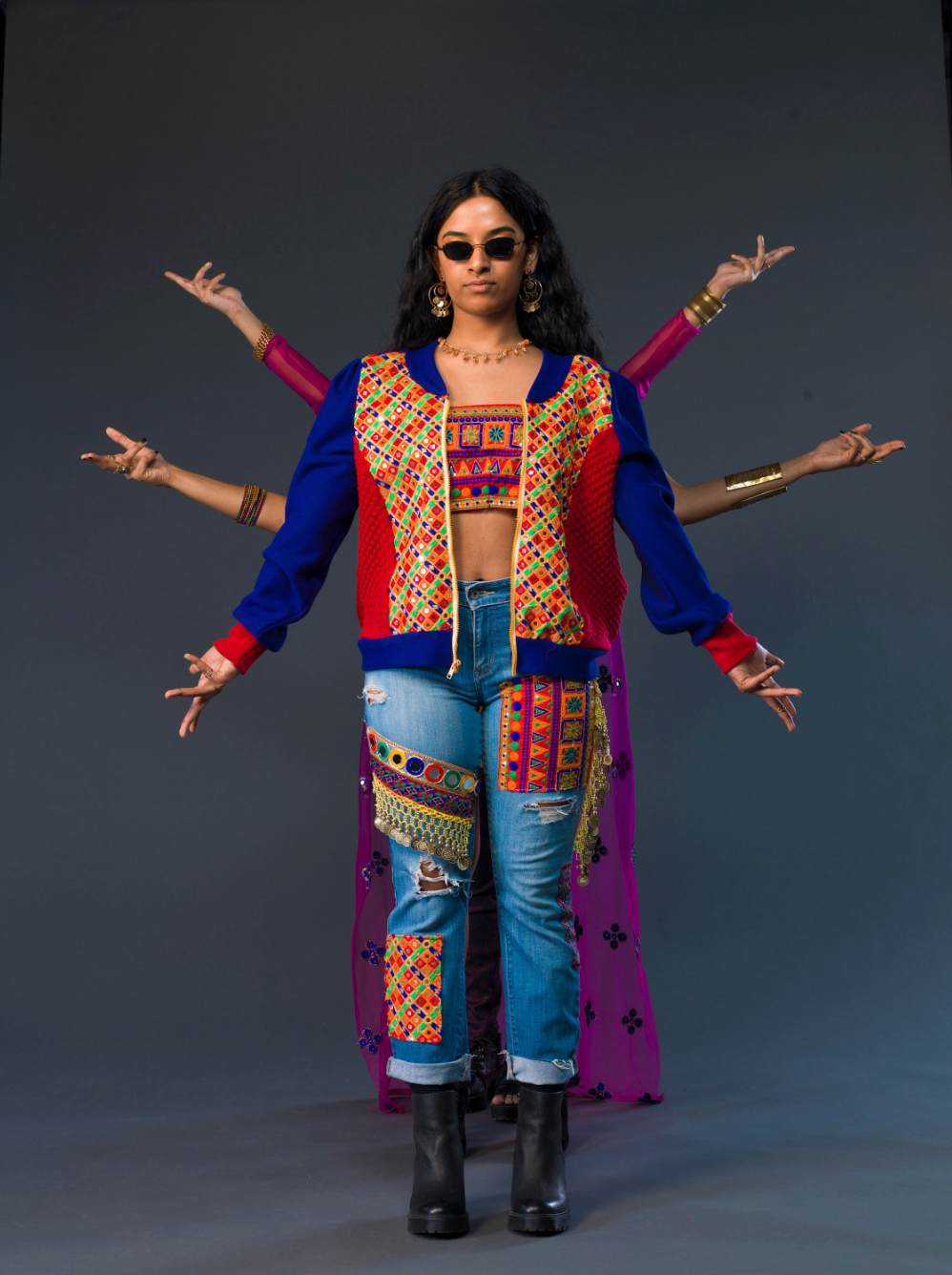 Chamakdaar Jeans - The Kalakari Collection