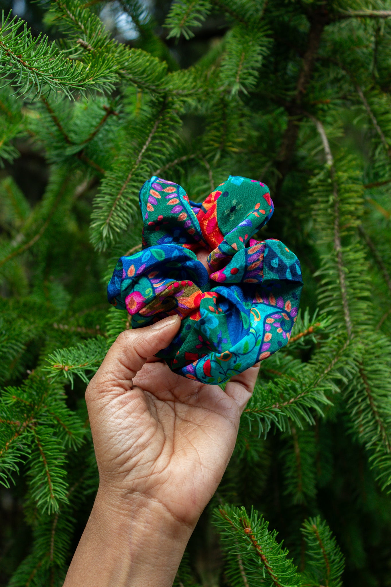 Oversized Multi Color Scrunchie
