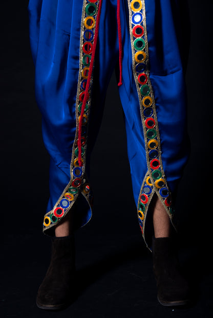 Neeli Dhoti- The Kalakari Collection