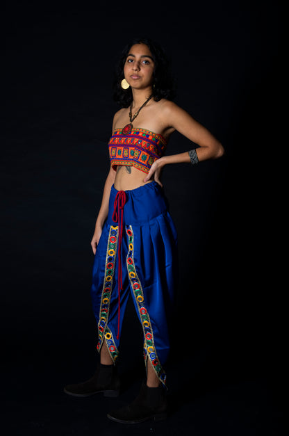 Neeli Dhoti- The Kalakari Collection
