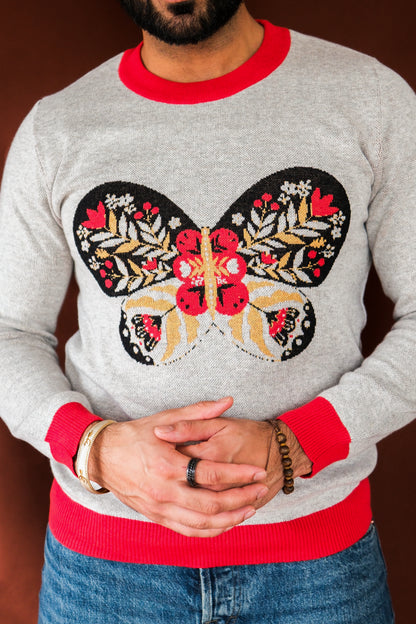 Butterfly Knitted Longsleeve Crewneck