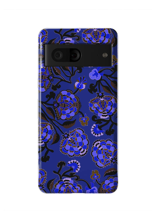 Masala Blue Floral Print Phone Case