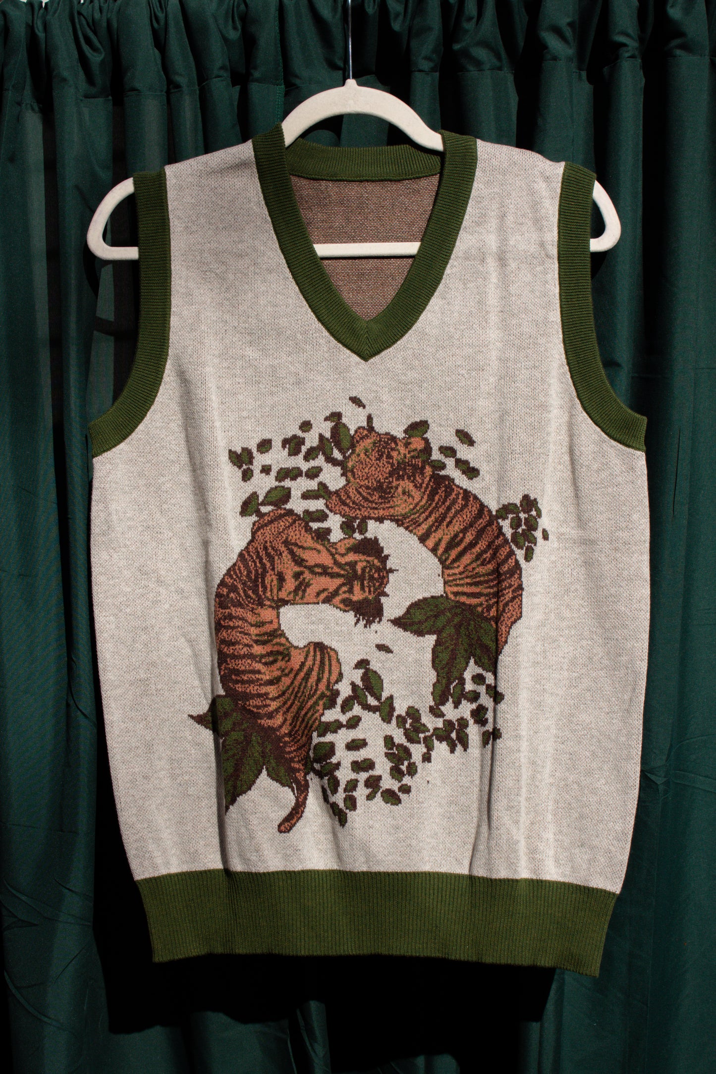 Twin Tigers Knitted Sweater Vest