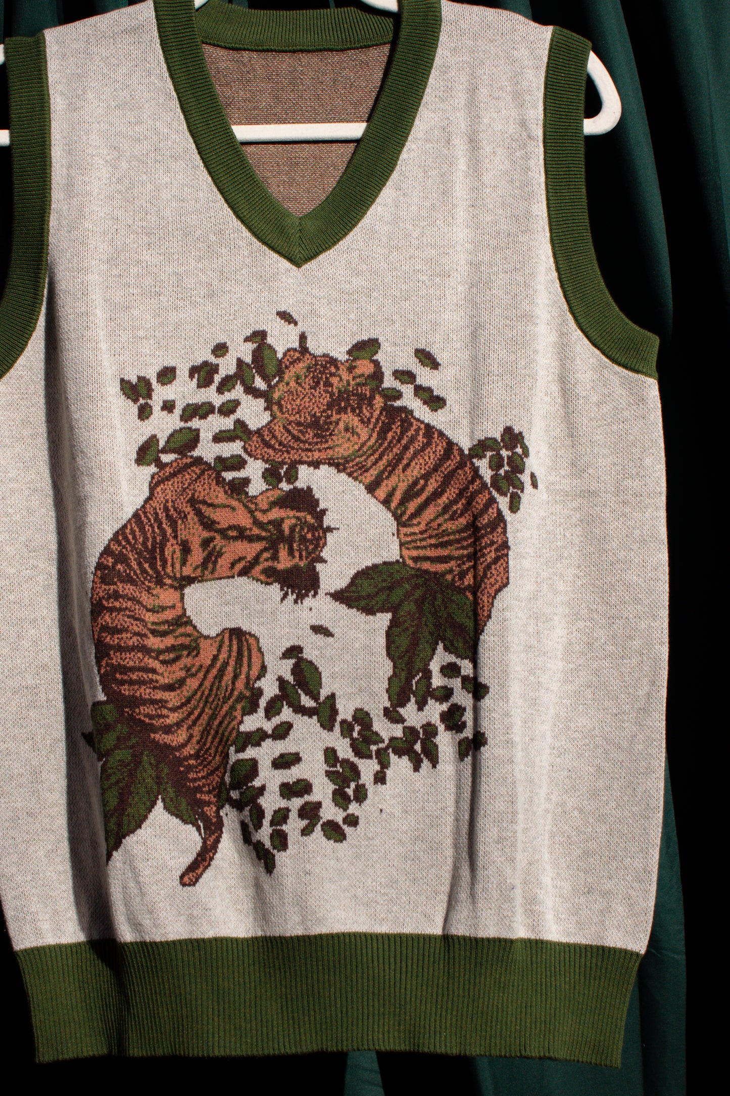 Twin Tigers Knitted Sweater Vest