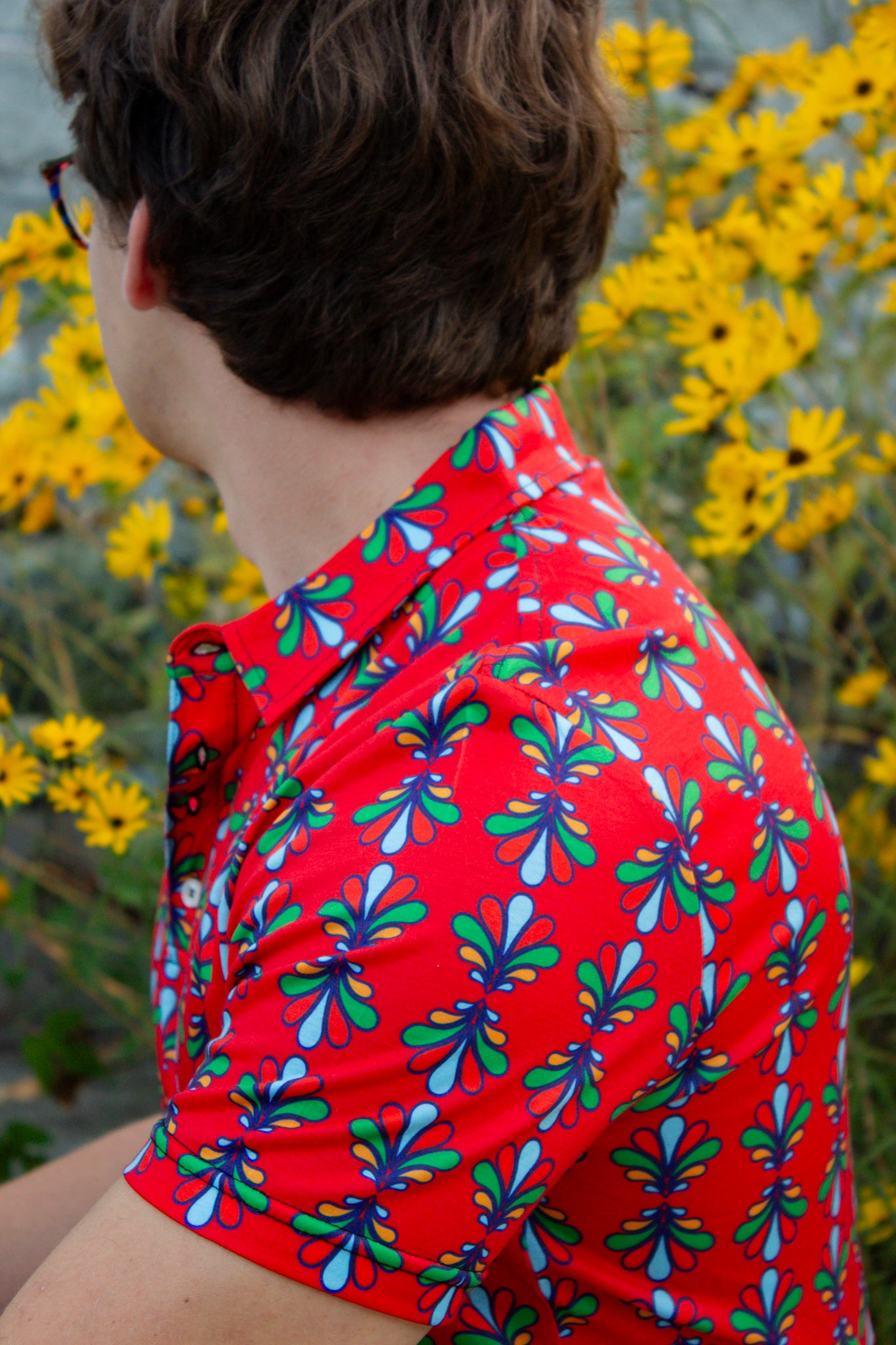 Orange Collar Polo Shirt