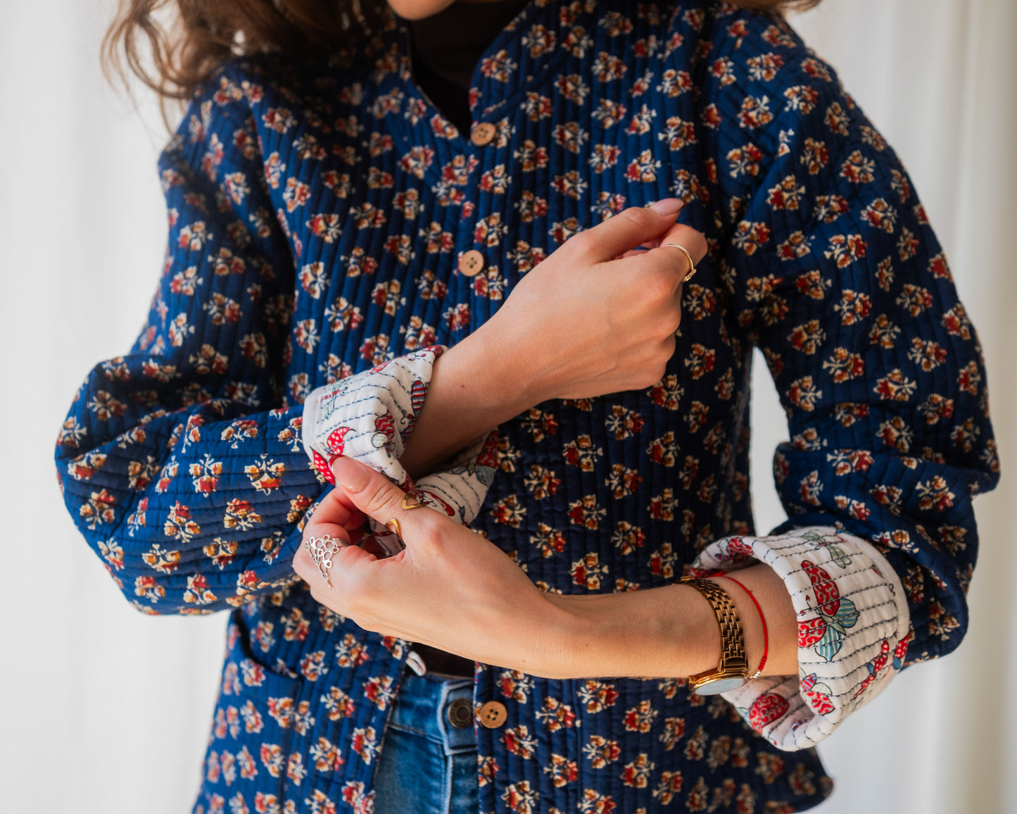 Indigo Butterfly Reversible Jacket