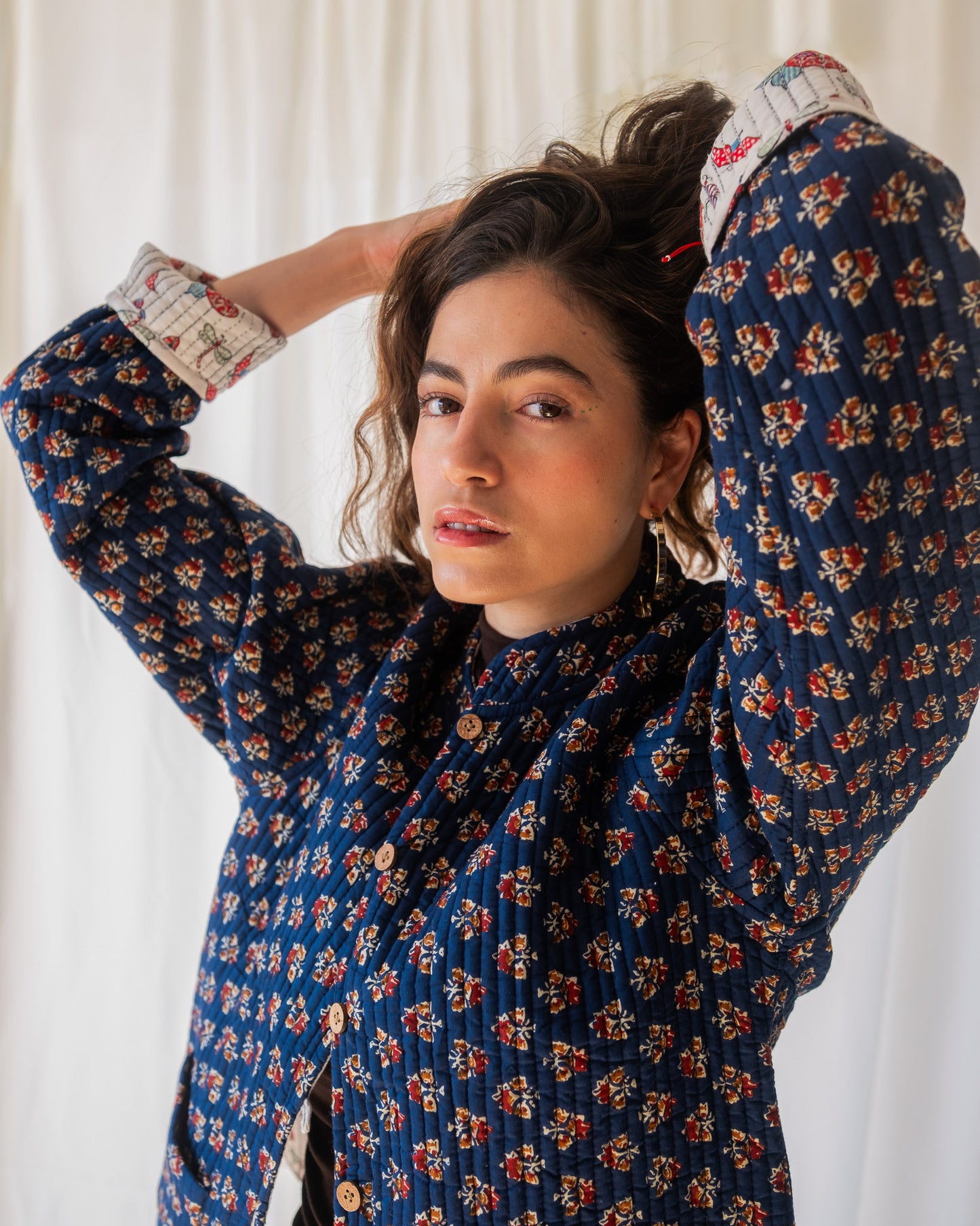 Indigo Butterfly Reversible Jacket