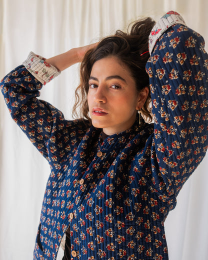 Indigo Butterfly Reversible Jacket