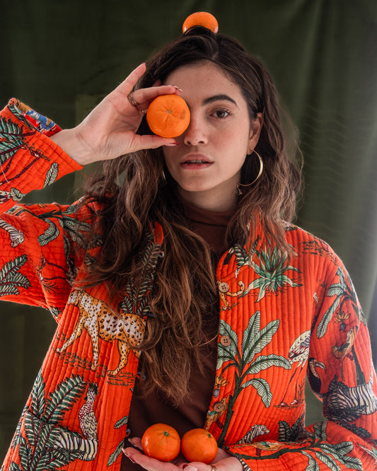 Santra Ikat Reversible Jacket