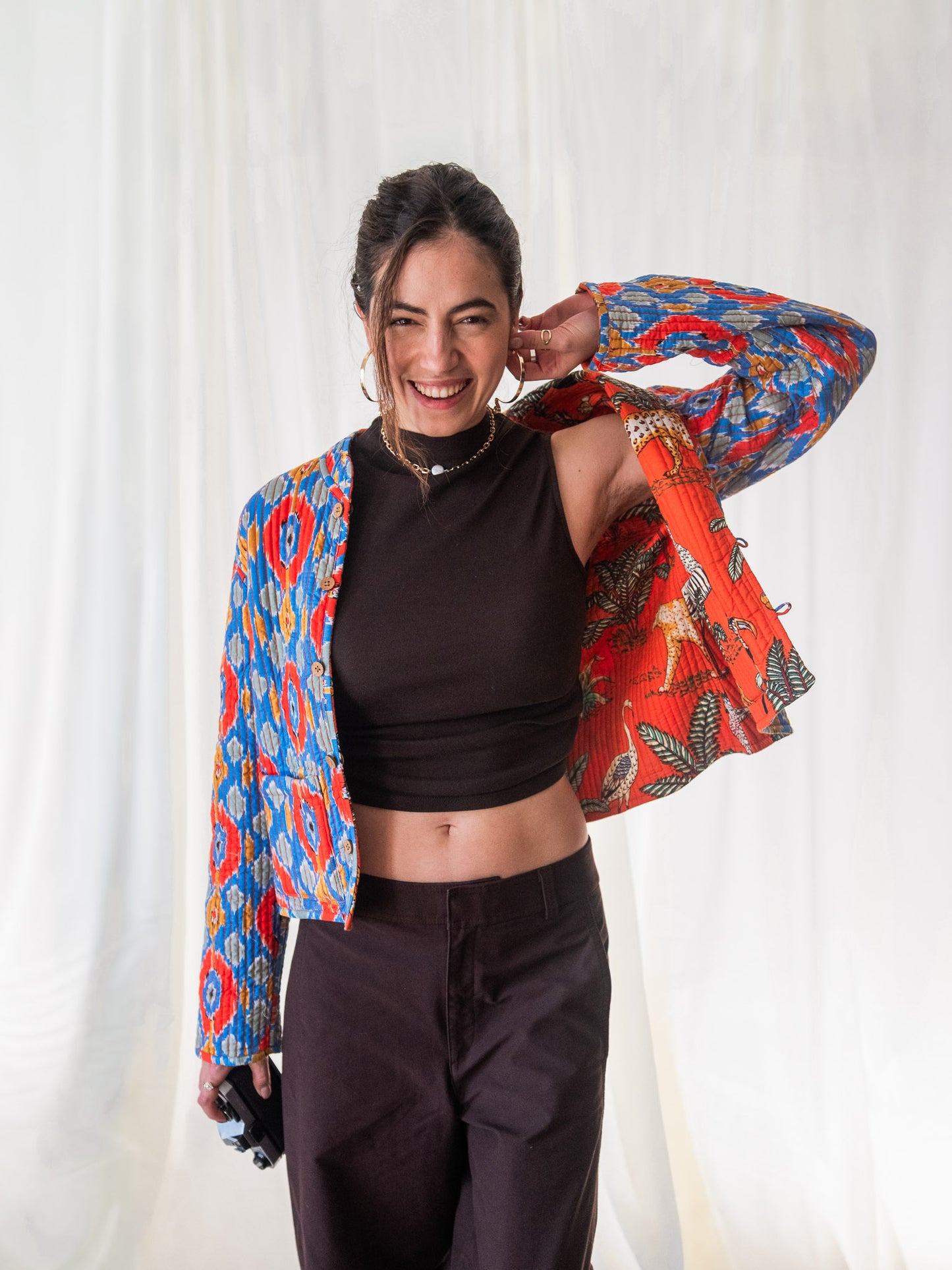 Santra Ikat Reversible Jacket