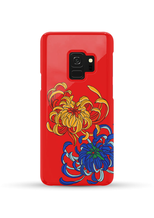 Red Flower Power Print Phone Case