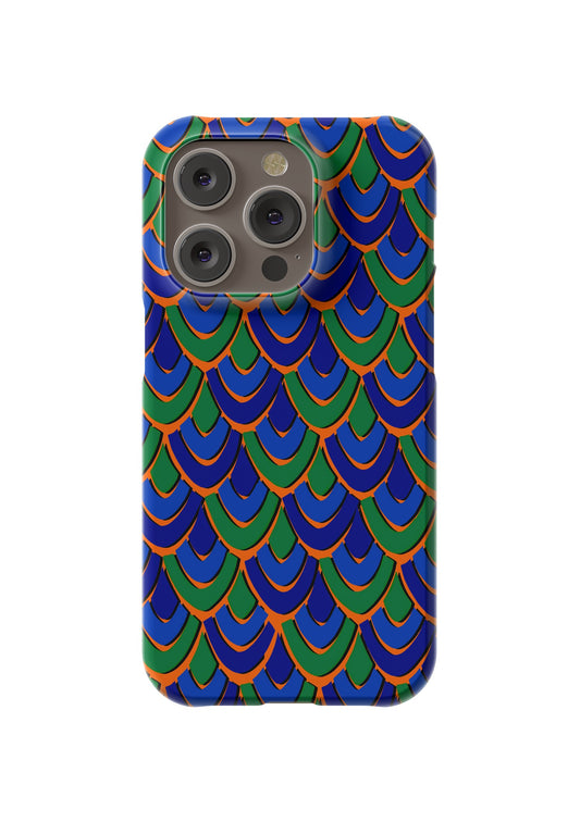 Peacock Print Phone Case