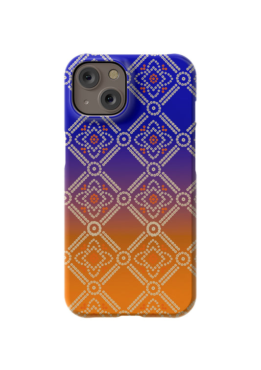 Blue Ombre Bhandani Phone Case