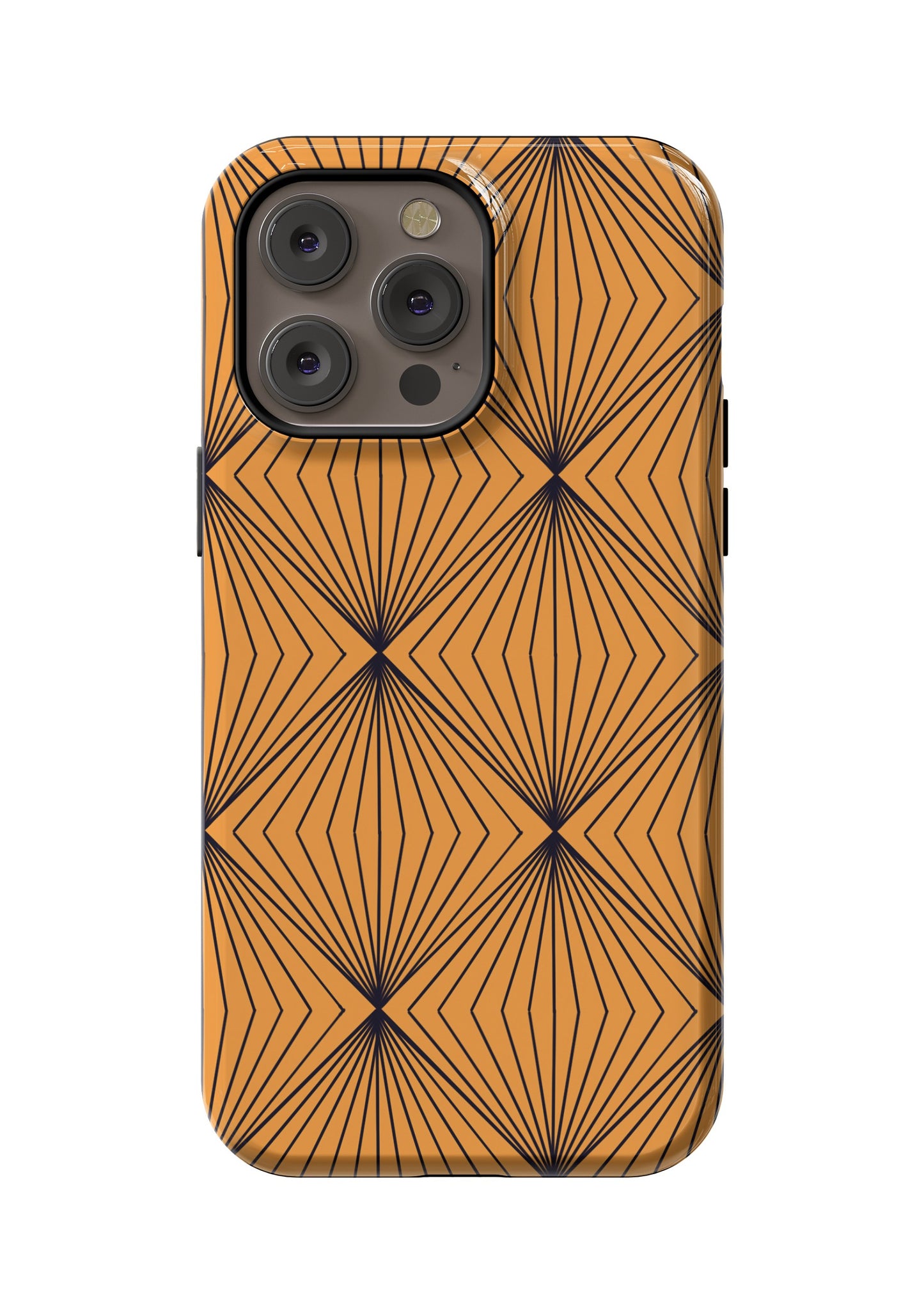 Yellow Diamond Print Phone Case