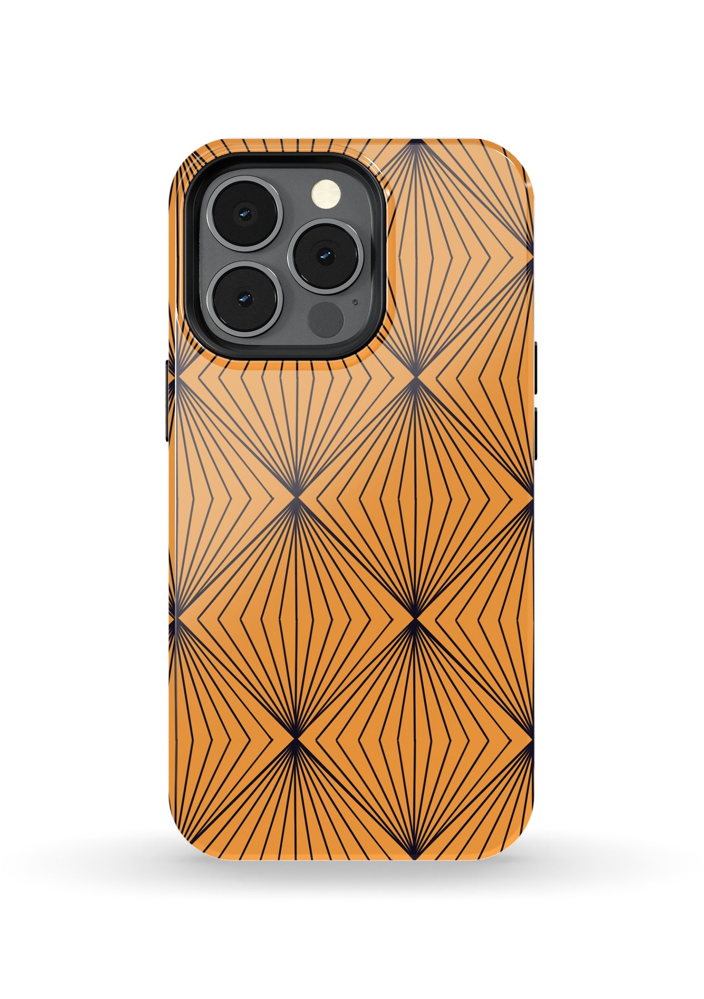 Yellow Diamond Print Phone Case