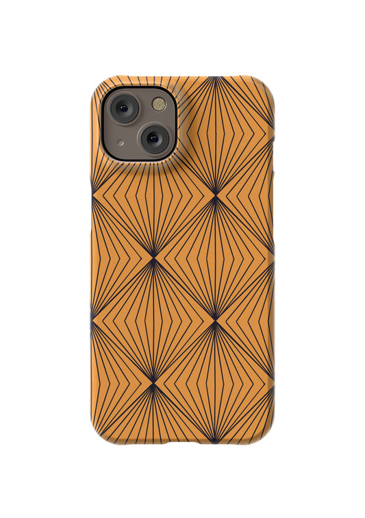 Yellow Diamond Print Phone Case