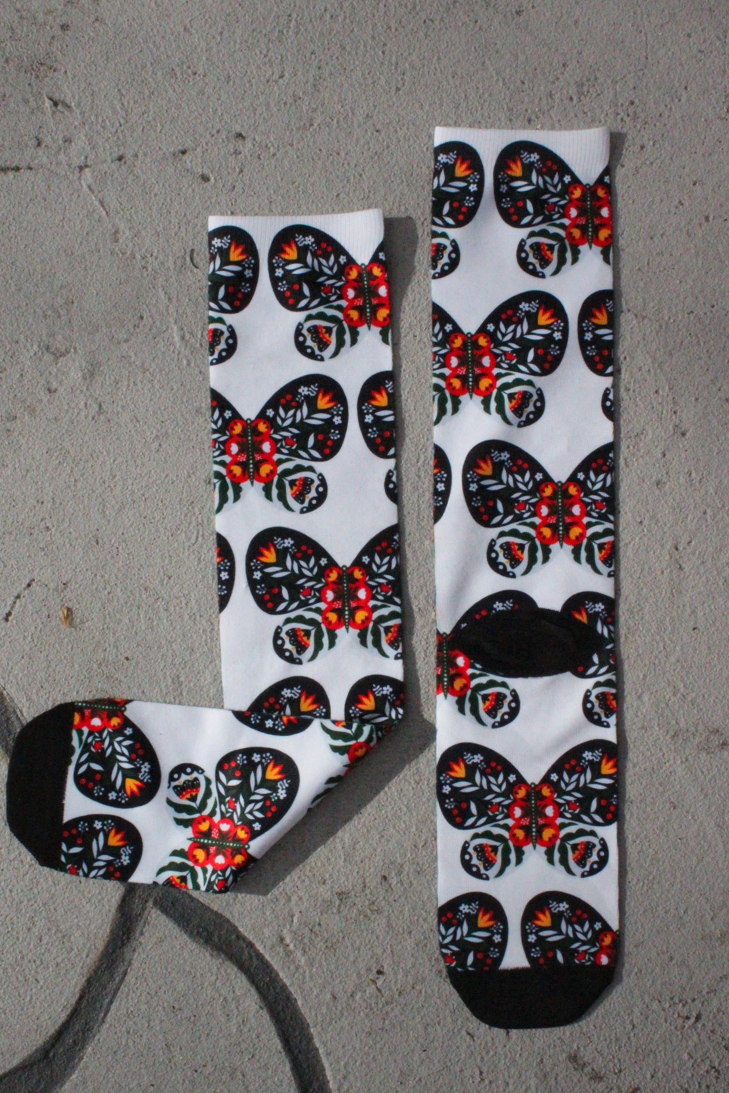 Butterfly Printed Socks